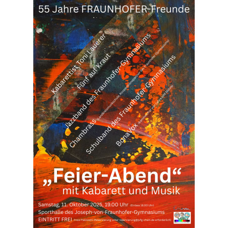 55 Jahre FRAUNHOFER-Freunde - Ein „Feier-Abend“ mit Kabarett und Musik