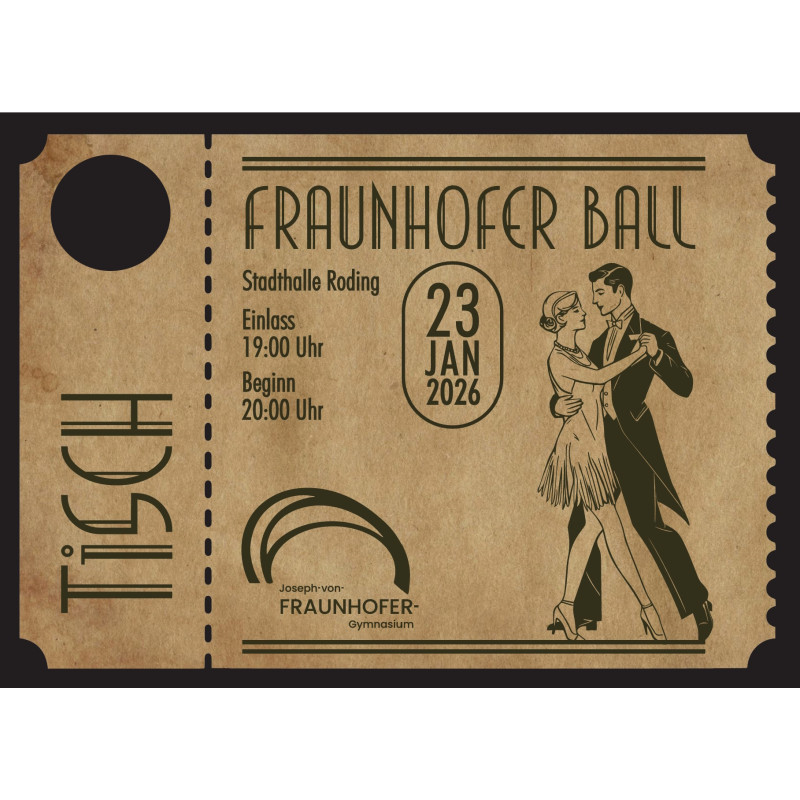 Fraunhofer-Ball 2026 Tischkarte