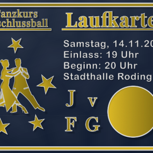 Tanzkurs-Abschlussball JvFG (Samstag, 14.11.2026) - Laufkarte